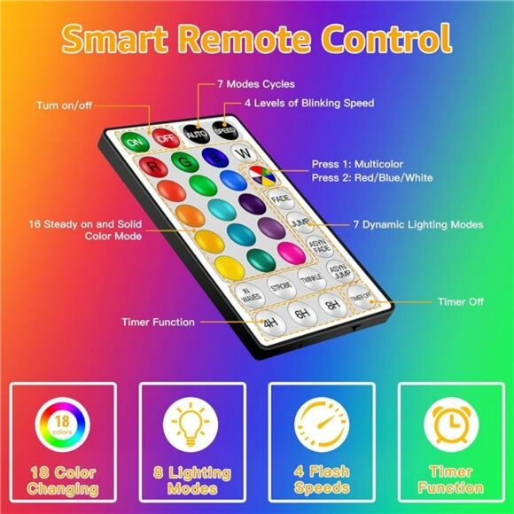 Outdoor rope lights waterproof color changing LED string lights for party decor - Picture 6 of 7